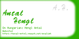 antal hengl business card